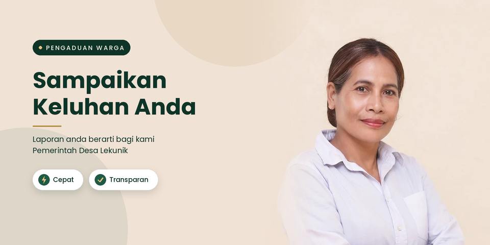 Pengaduan Warga - Sampaikan keluhan Anda kepada Pemerintah Desa Lekunik